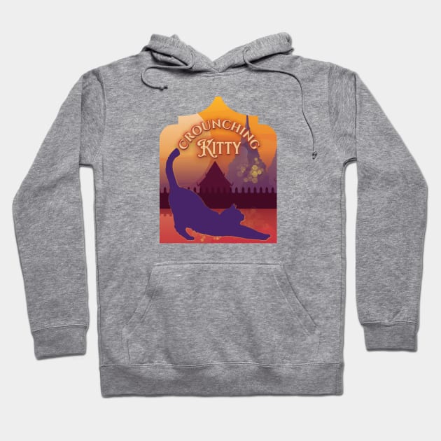 Crouching Kitty Hoodie by Mazzlo Shop